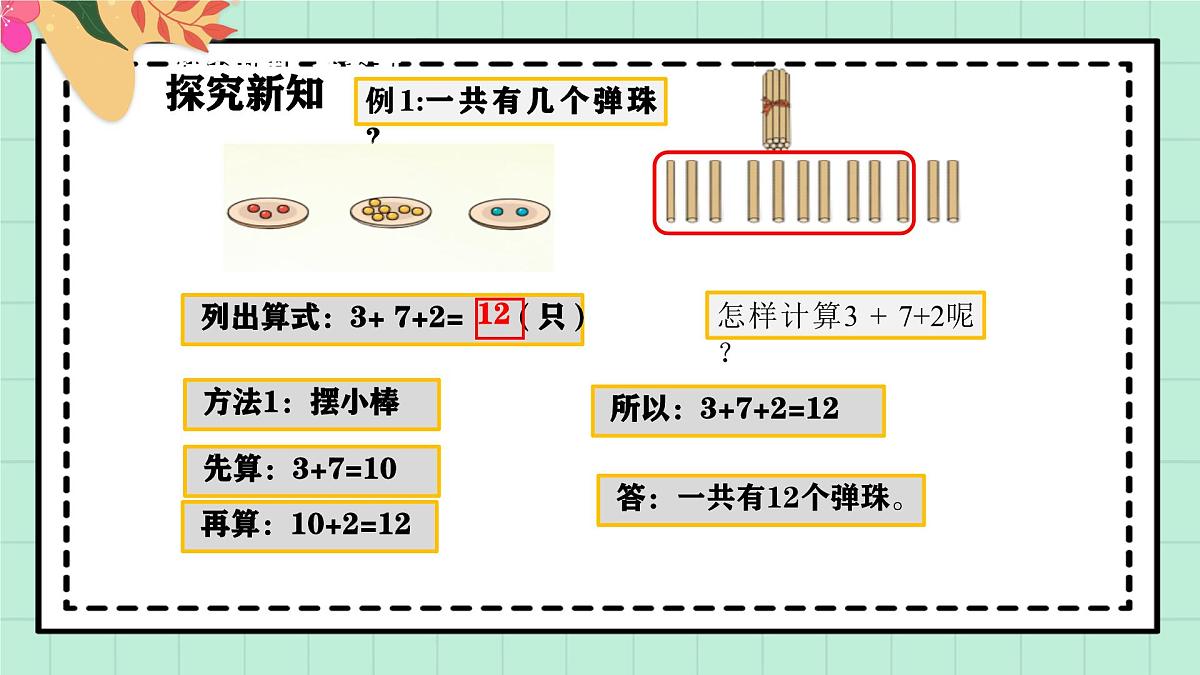 西师大版一年级上册数学第四单元《不进位加法和不退位减法》6《现在车上有多少人?》课件第7页