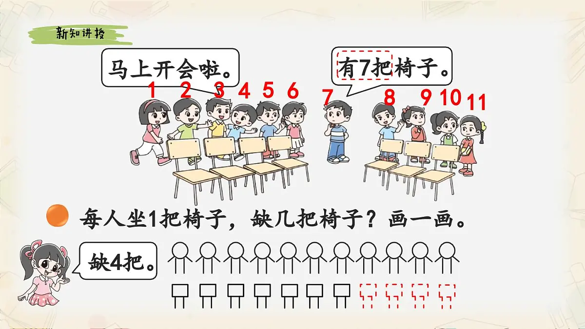 新北师大版小学数学一下 3-4《开会啦》课件第4页