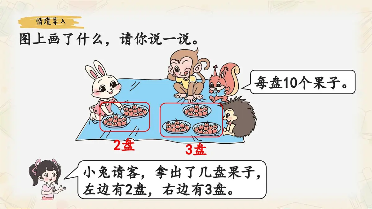 新北师大版小学数学一下 5-1《小兔请客》课件第2页