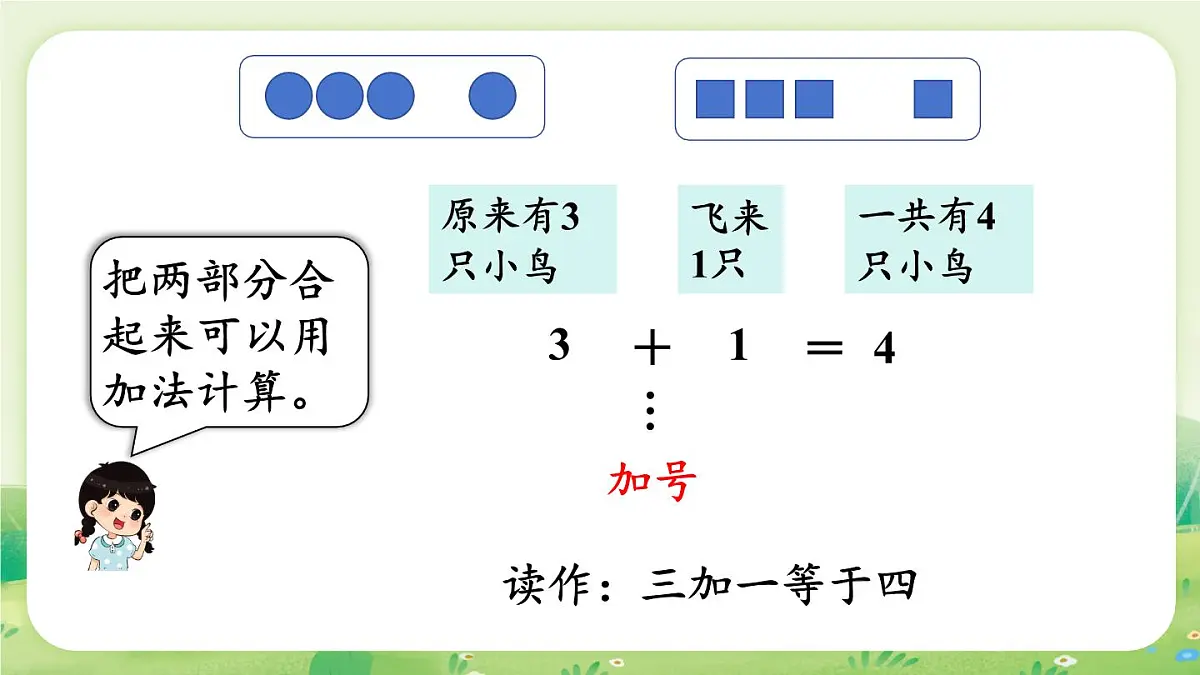 冀教版(2024)一年级数学上册第一单元熟悉的数与加减法2第1课时 加减法的初步认识课件第7页