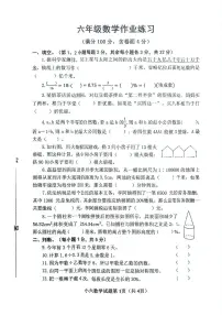 河南省南阳市镇平县2024-2025学年六年级下学期5月月考数学试题