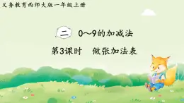 西師大版（2024）一年級數學上冊第二單元0～9的加減法第3課時  做張加法表課件