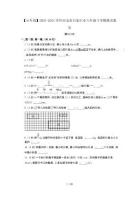 2023_2024学年 [小升初]河北石家庄六年级下册期末数学试卷[有解析]