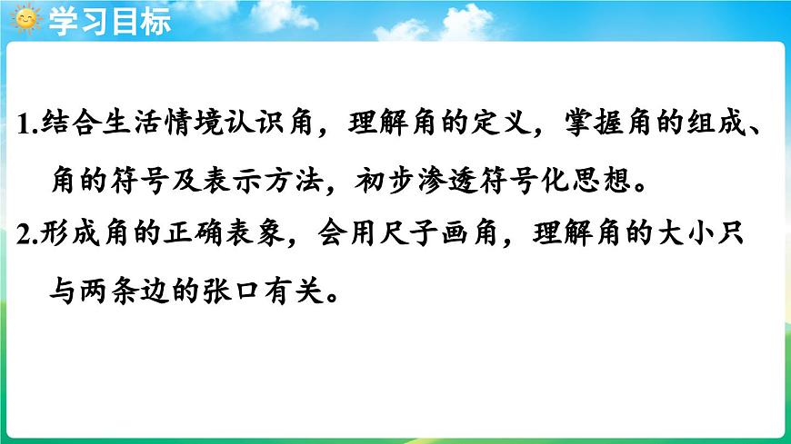 人教版(2024)数学三年级上册 5.2 角的认识 第1课时 角的认识(课件)第2页