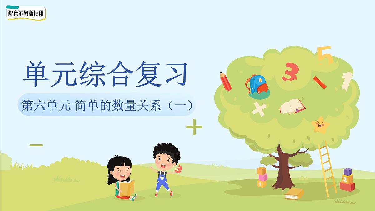 第六单元《简单的数量关系(一)》单元复习 课件 数学苏教版(2024)一年级下册第1页