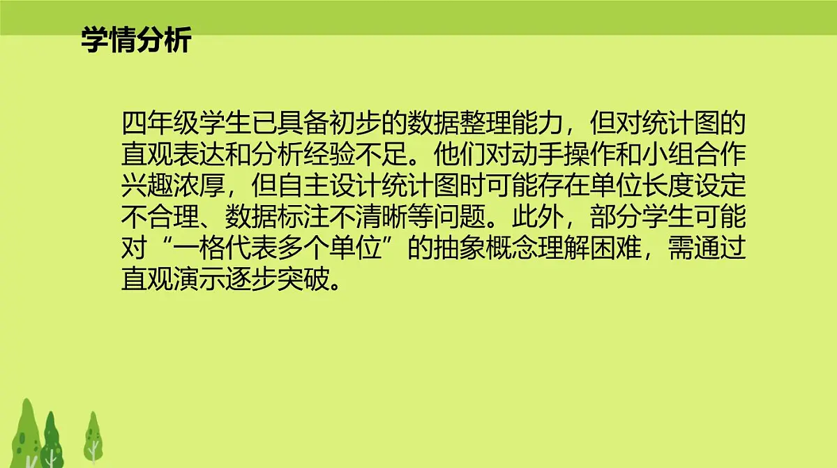 西师大版小学数学四年级上册第六单元第一课时《条形统计图(1)》说课课件第4页