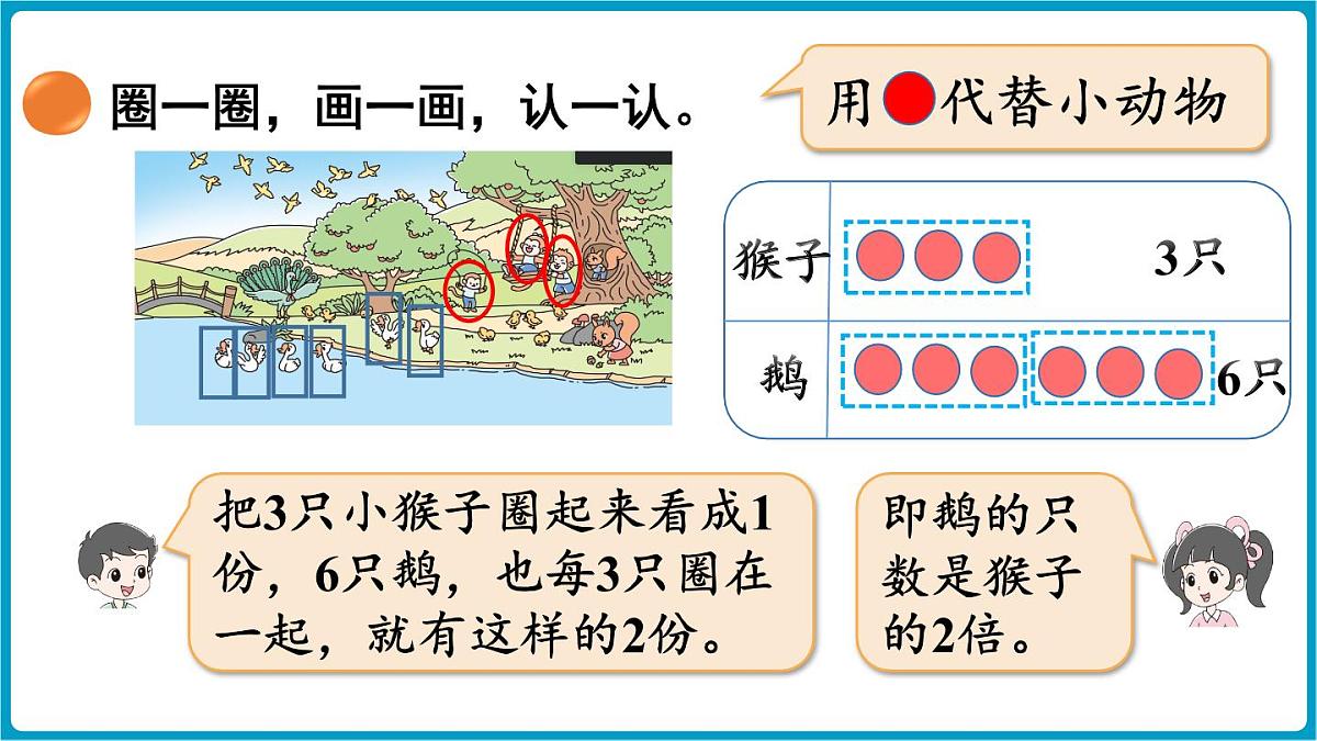 北师大版(2024)二年级数学上册 3.5 快乐的动物(课件)第5页
