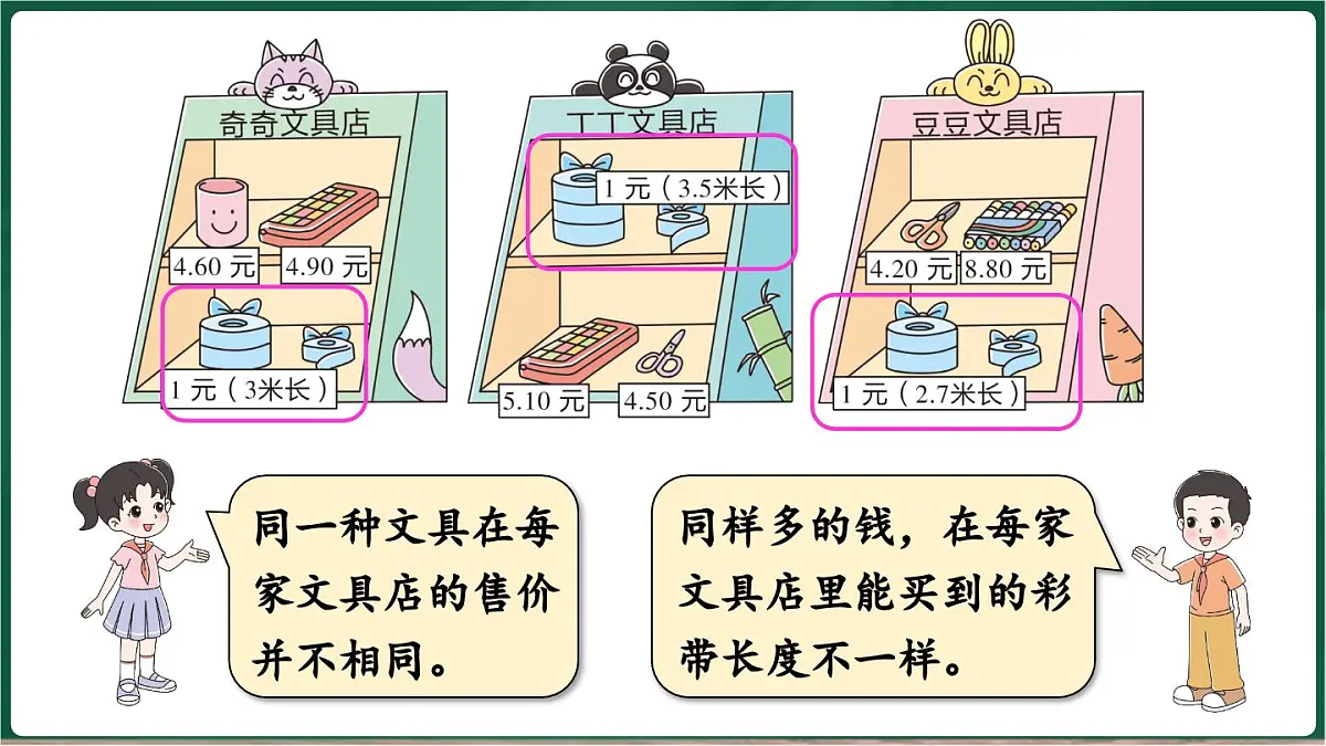 北师大版(2024)数学三年级上册 7.3 货比三家(课件)第6页