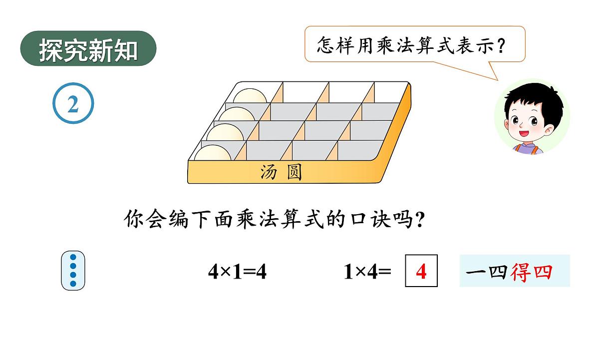 小学数学新人教版二年级上册二2第2课时 2、3、4的乘法口诀教学课件(2025秋)第3页