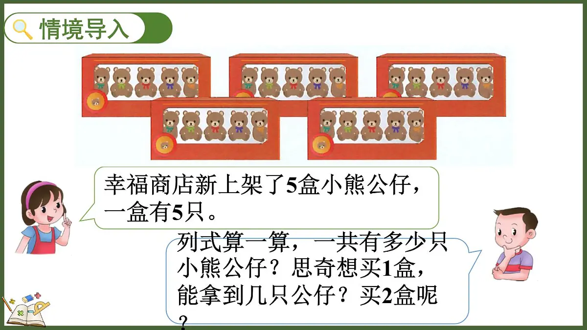 人教版(2024)数学二年级上册 2.2 5的乘法口诀 第一课时(课件)第2页