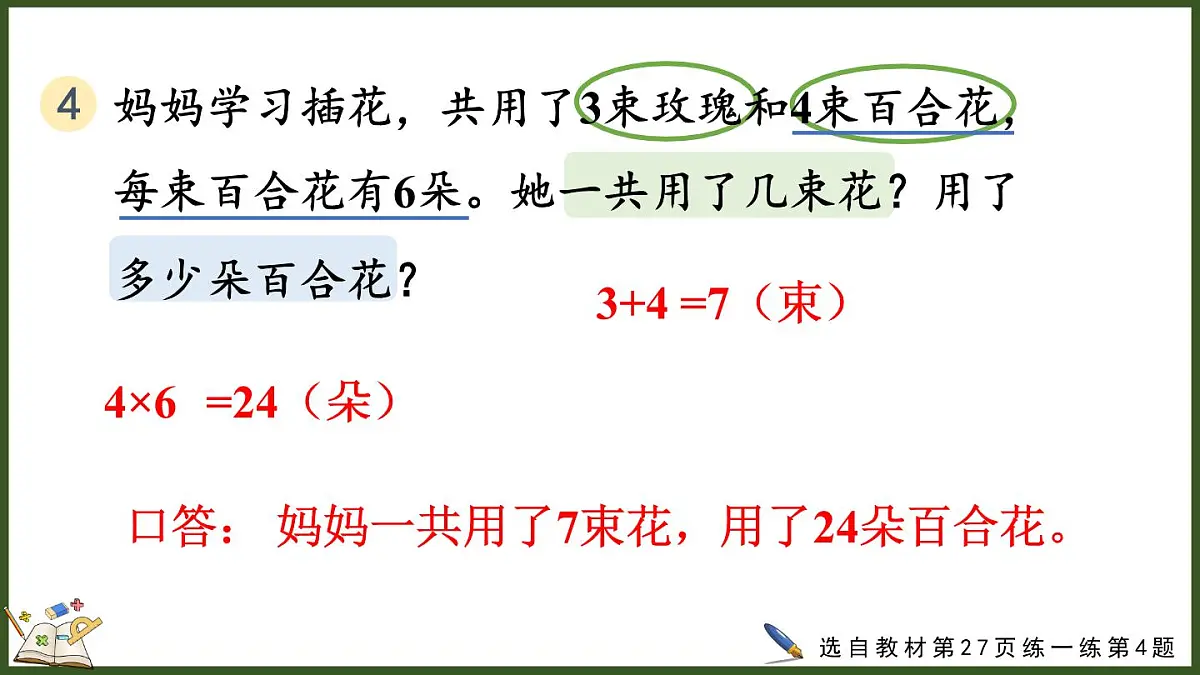 人教版(2024)数学二年级上册 2.2.9 练一练(课件)第7页