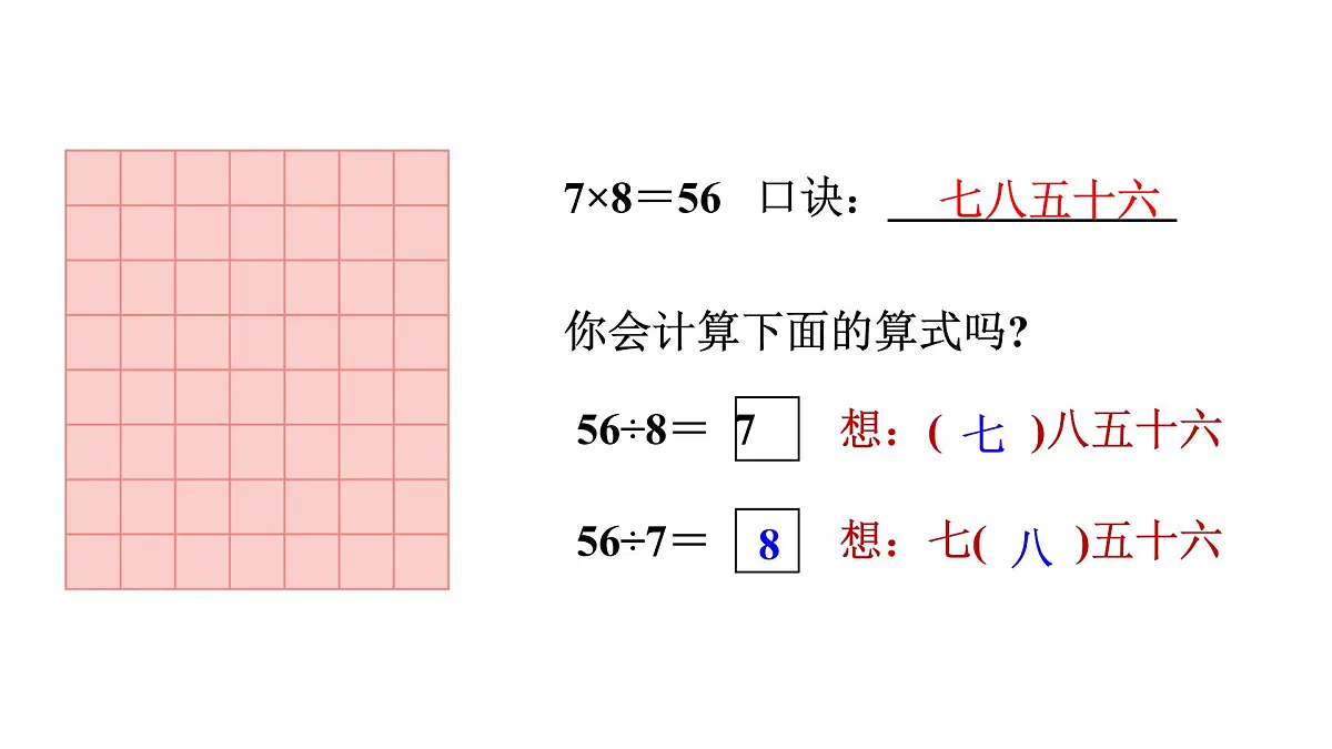 人教版(2024)二年级数学上册 5.2 用7~9的乘法口诀求商(第4课时) (课件)第8页
