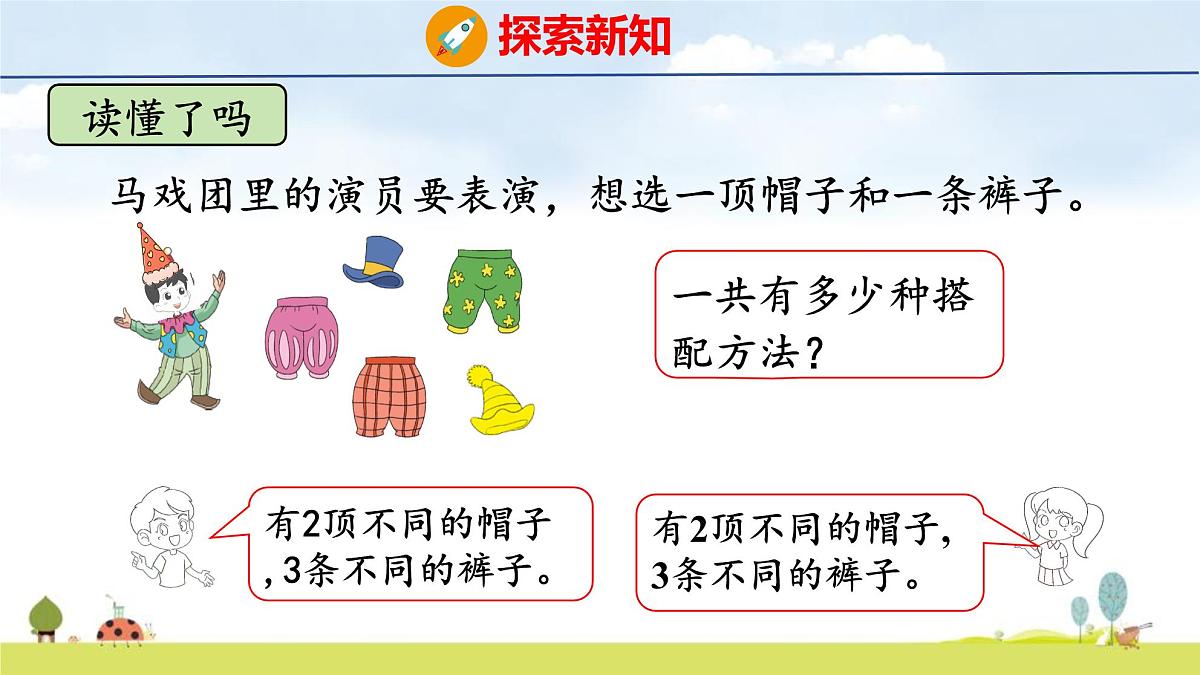 北师大版(2024)新教材三年级数学上册课件 数学好玩 搭配中的学问第4页