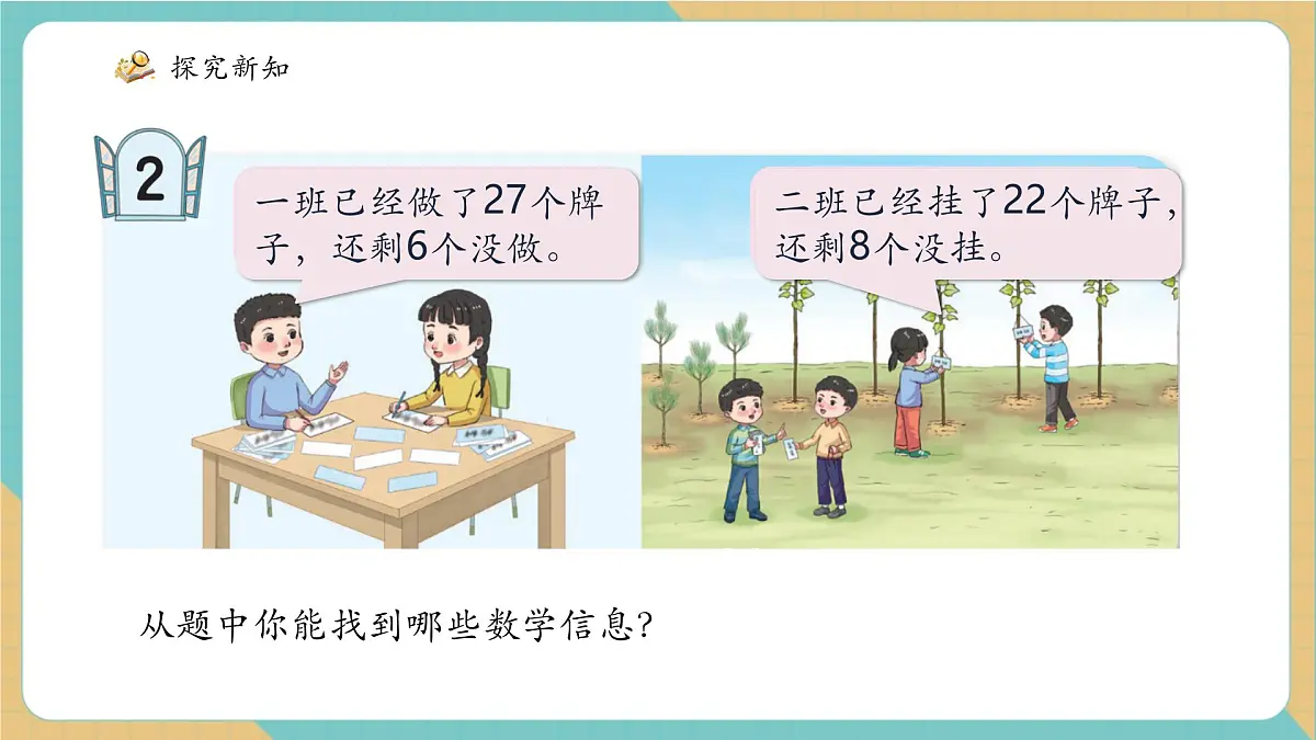 青岛版新版一下3.2《两位数加一位数(进位)》(课件)第7页
