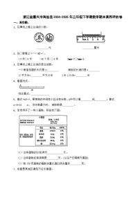 浙江省嘉兴市海盐县2024-2025年三年级下学期数学期末素养评估卷