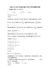 永州九中2025年北师大版小升初入学考试数学试卷（三）（解析版）