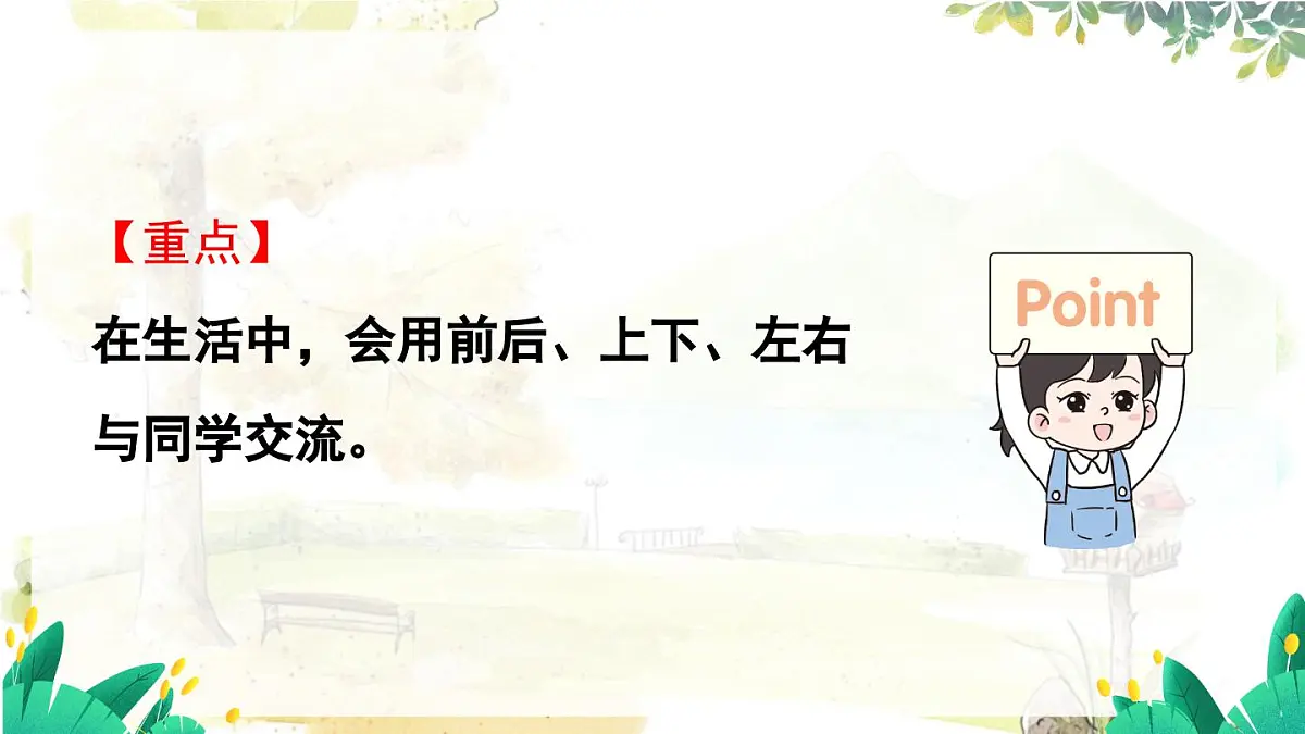 西师2004版数学一年级上册 综合与实践经 活动四 介绍生活中人和物的位置 PPT课件第3页