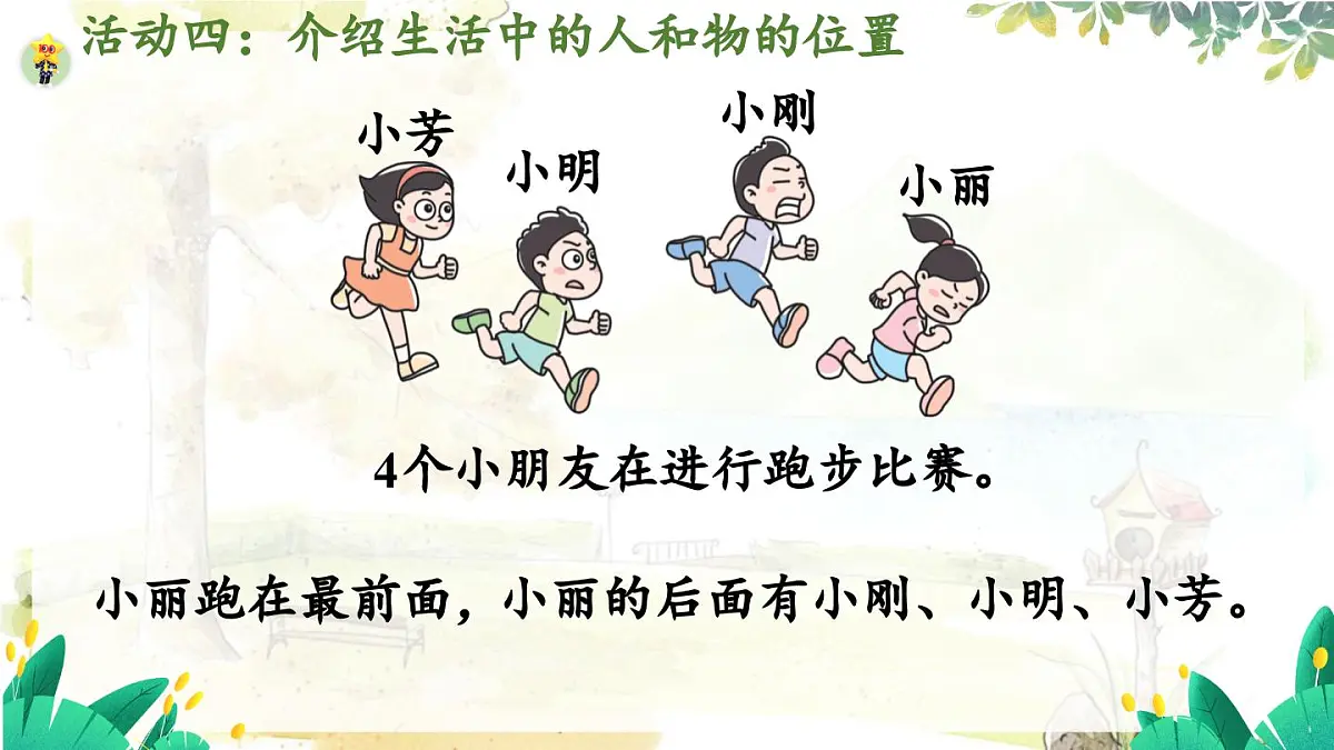 西师2004版数学一年级上册 综合与实践经 活动四 介绍生活中人和物的位置 PPT课件第7页