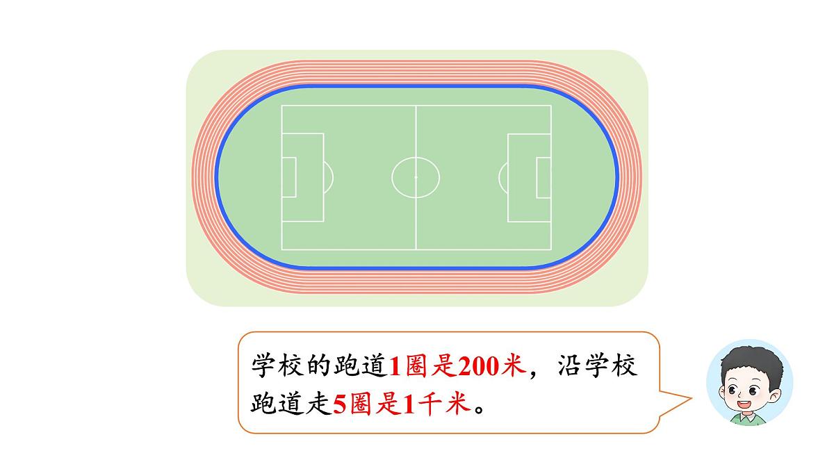 小学数学新北师大版三年级上册第二单元第四课时 1千米有多长(2)教学课件(2025秋)第5页
