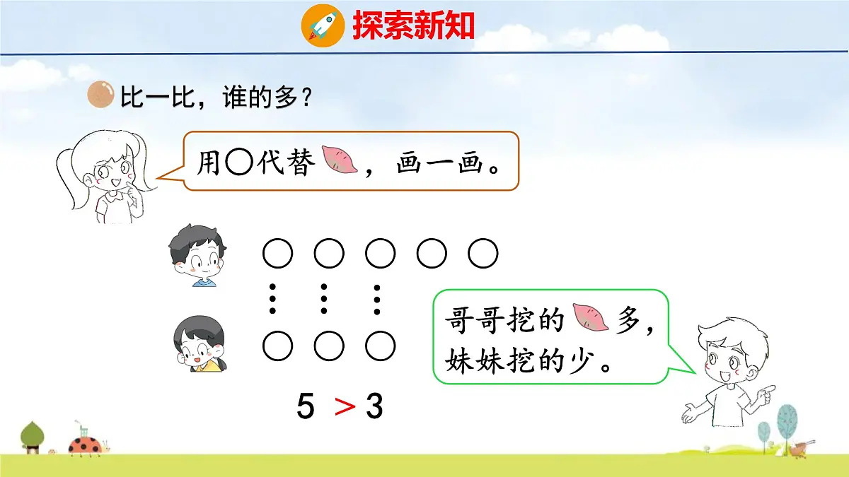 北师大版(2024)一年级数学上册课件 第四单元 6 挖红薯第5页