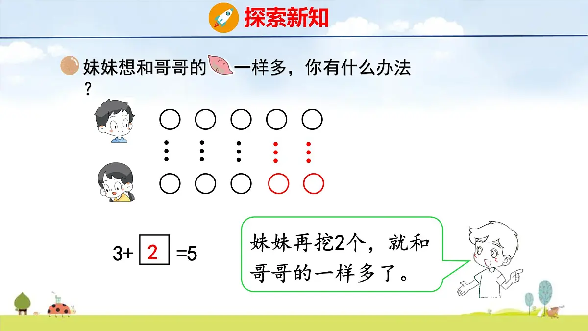 北师大版(2024)一年级数学上册课件 第四单元 6 挖红薯第6页