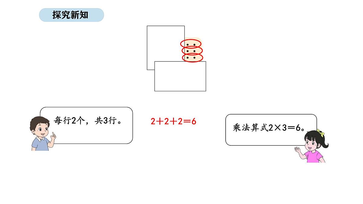 2025-2026学年度北师大版数学二年级上册3.3 点子图中的乘法(课件)第4页