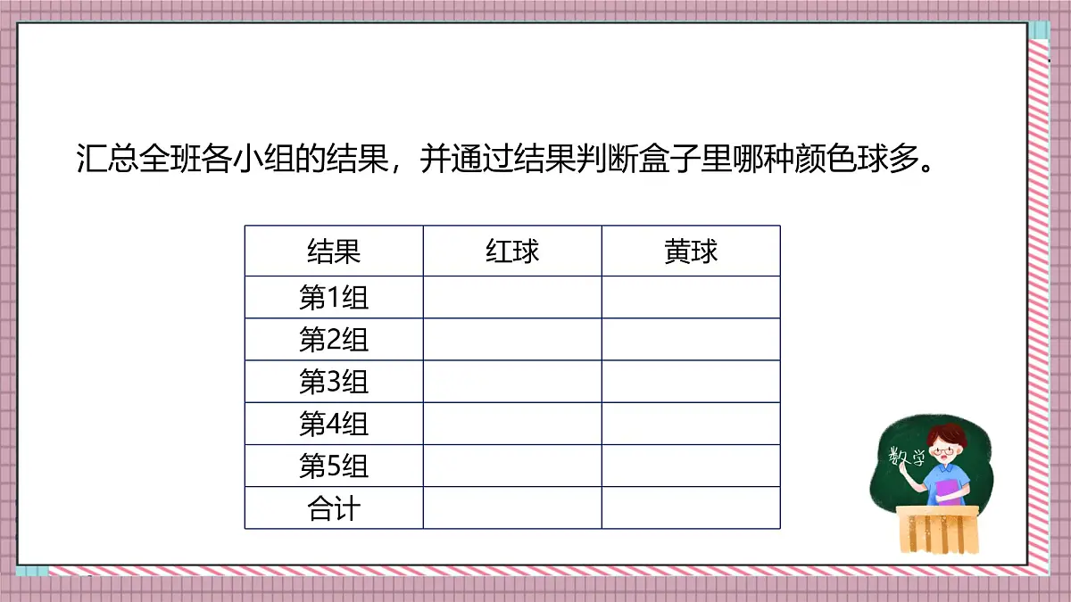 北师大数学五年级上册 7.3《摸球游戏》课件第6页