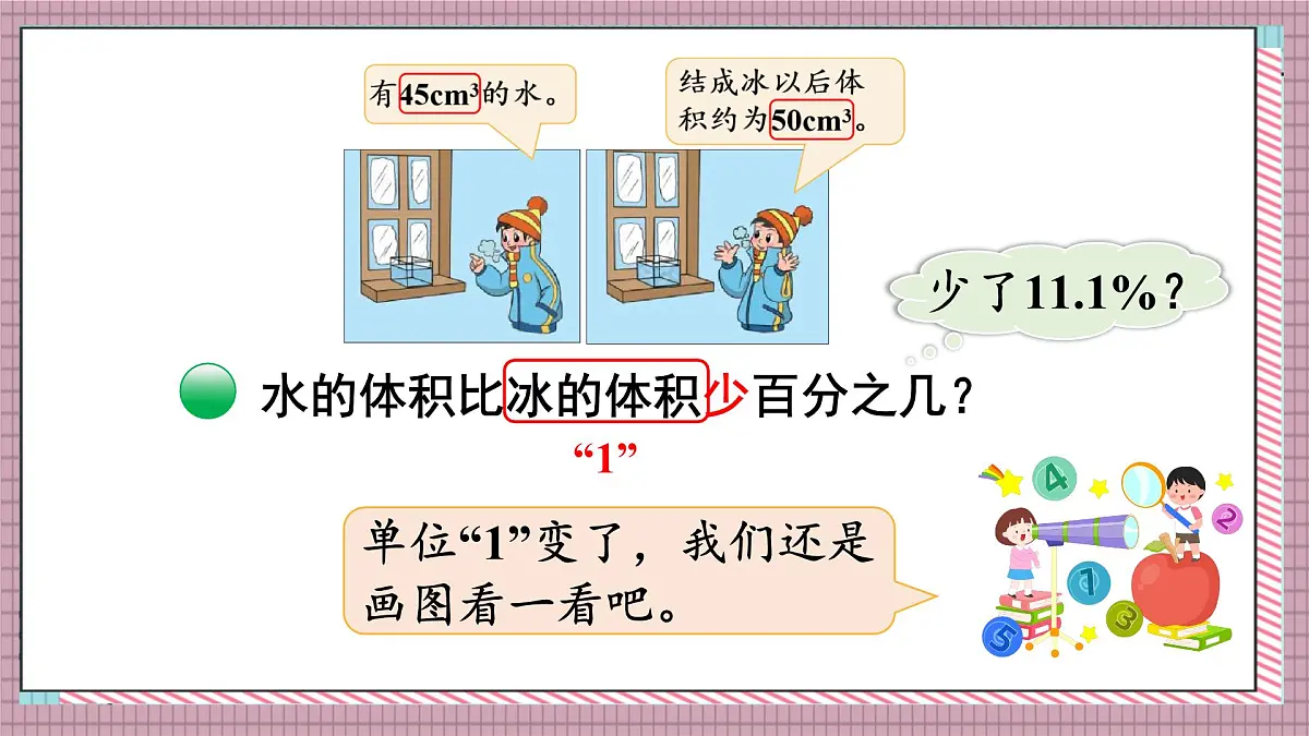 北师大数学六年级上册 百分数的应用(一)(1) 第一课时 课件第7页