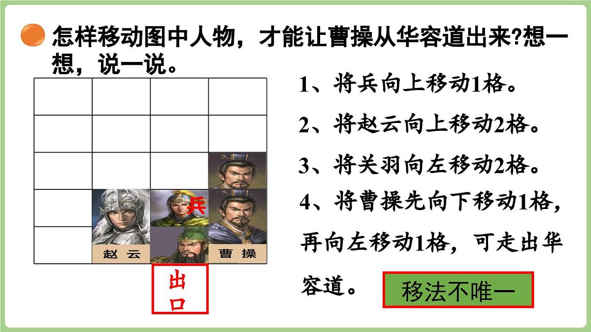 6.2 好玩的华容道(课件)2025-2026学年北师大版二年级数学上册第6页