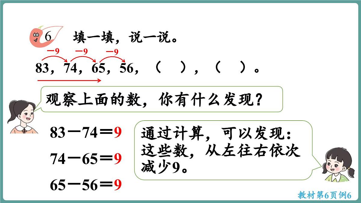 西师大版(2024)数学二年级上册 1.5 找规律 (课件)第6页