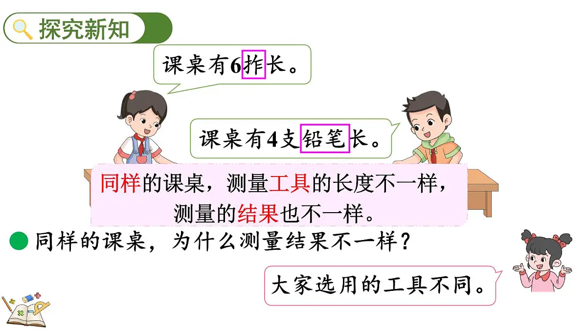 2.2 课桌有多长(1)(课件)2025-2026学年北师大版二年级数学上册第4页