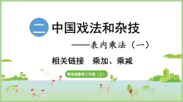 第二單元 相關(guān)鏈接  乘加乘減混合運(yùn)算（課件）2025-2026學(xué)年青島版二年級(jí)數(shù)學(xué)上冊(cè)