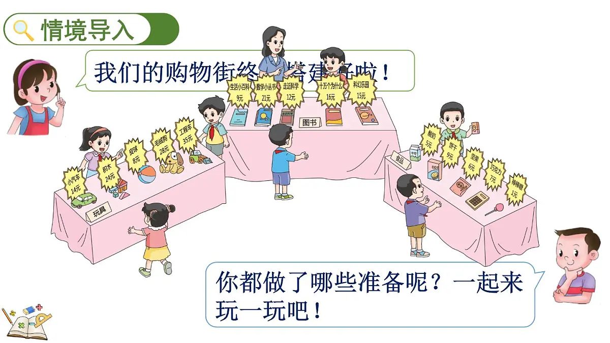 快乐购物 3 模拟购物(课件)2025-2026学年冀教版二年级数学上册第2页