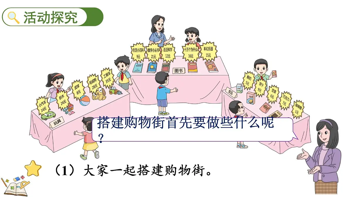 快乐购物 3 模拟购物(课件)2025-2026学年冀教版二年级数学上册第3页