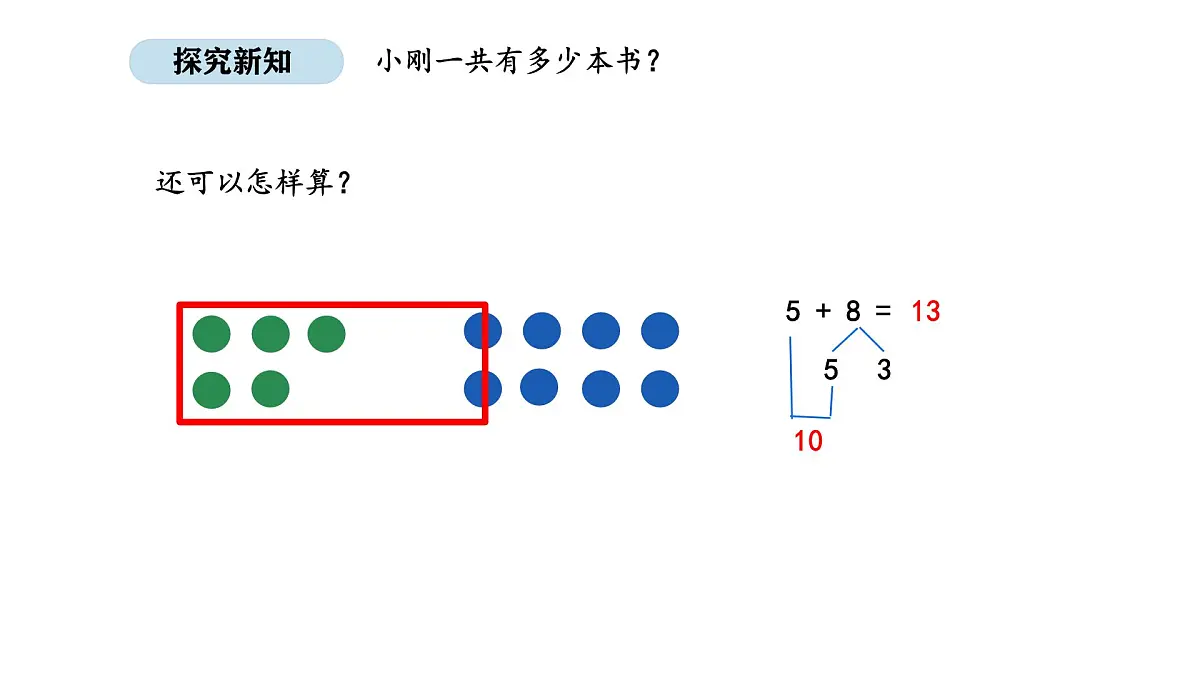 北京版数学一年级上册4.5 8、7、6加几(课件)第7页
