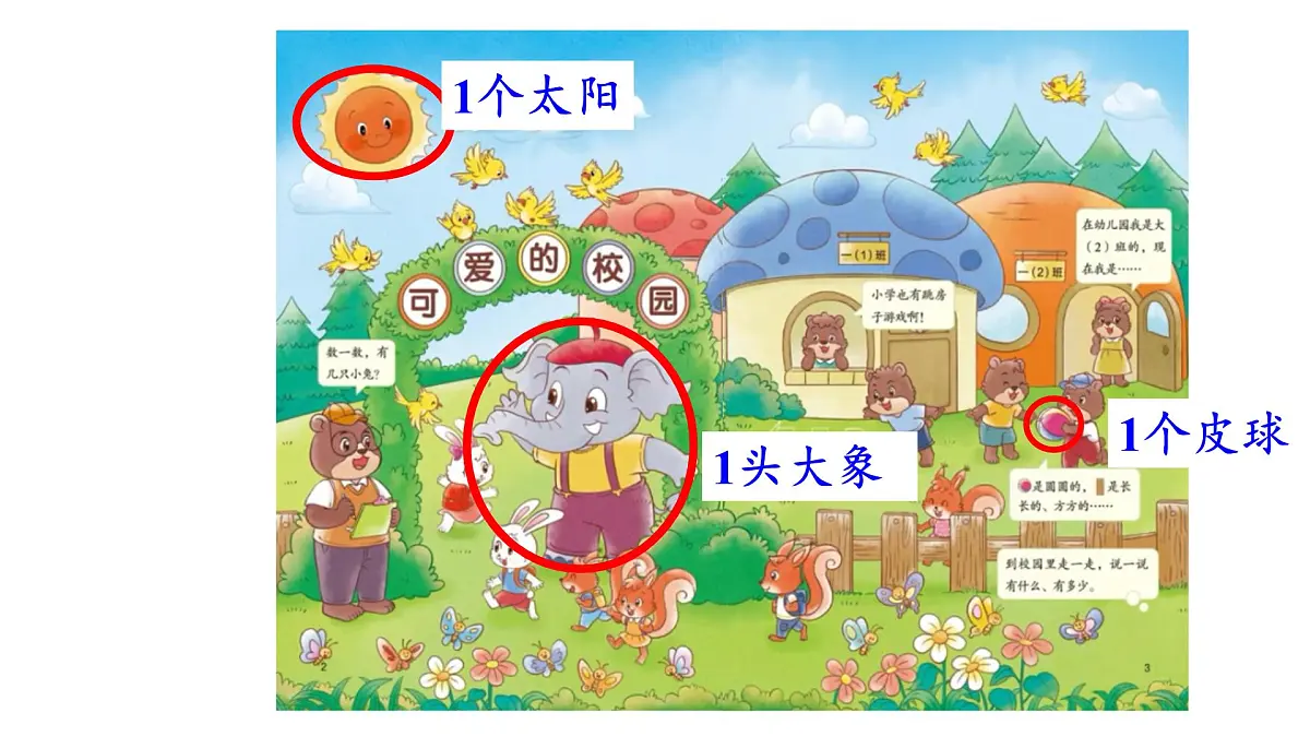 2025年秋北师大版一年级数学上册 我上学啦(课件)第6页