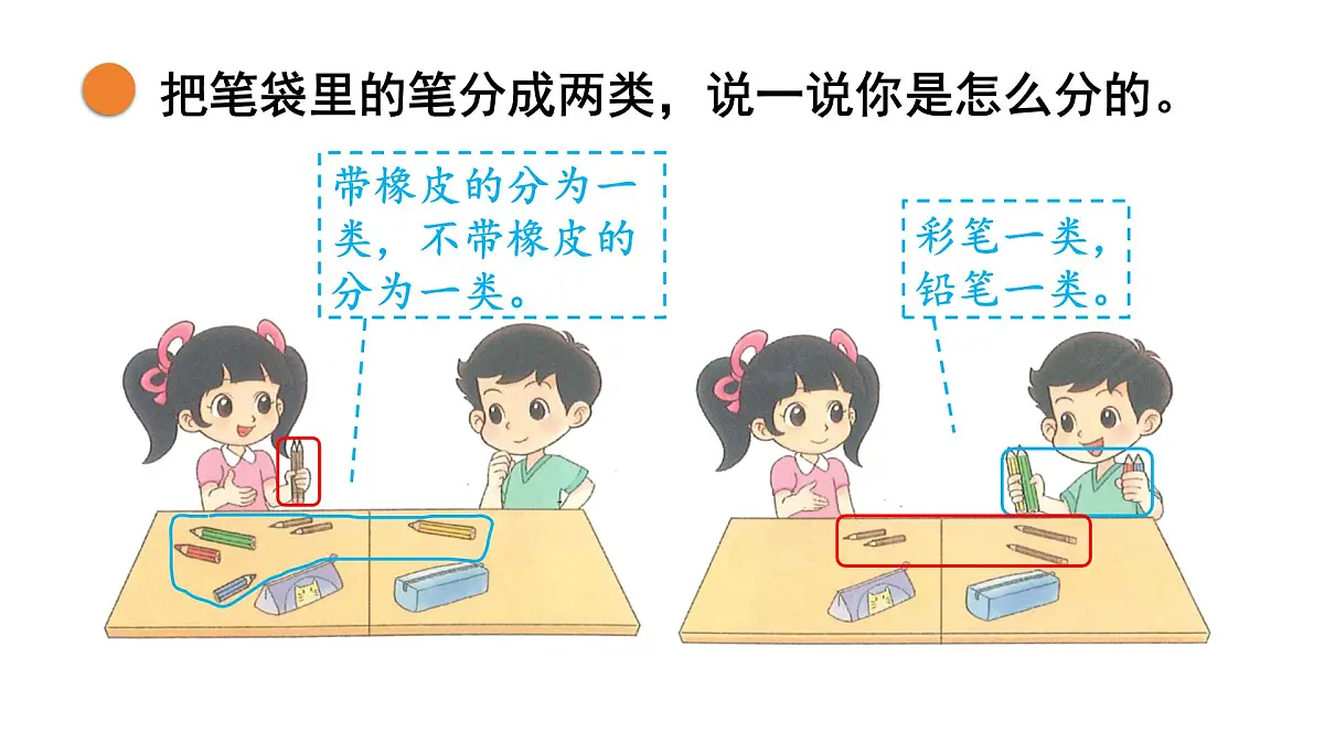 2025年北师大一年级数学上册 3.2 一起来分类(课件)第5页