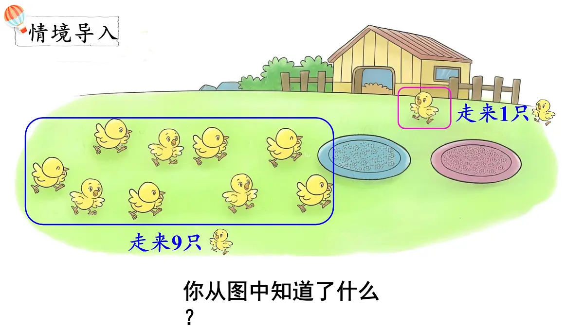 2025年北师大一年级数学上册 4.5 小鸡吃食(课件)第2页