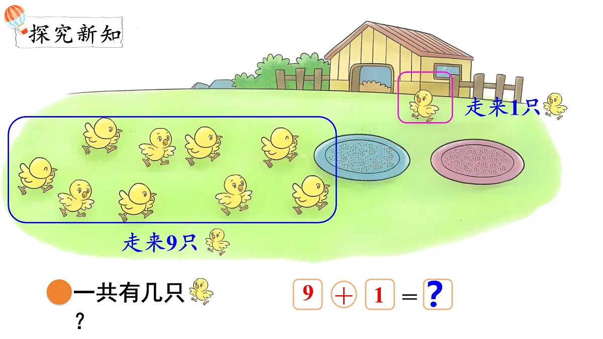 2025年北师大一年级数学上册 4.5 小鸡吃食(课件)第3页