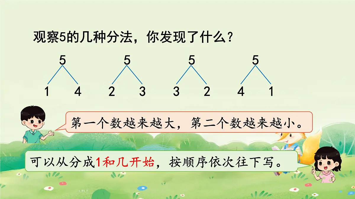 2025年新人教版一年级数学上册1. 1~5的认识第4课时 分与合(课件)第8页