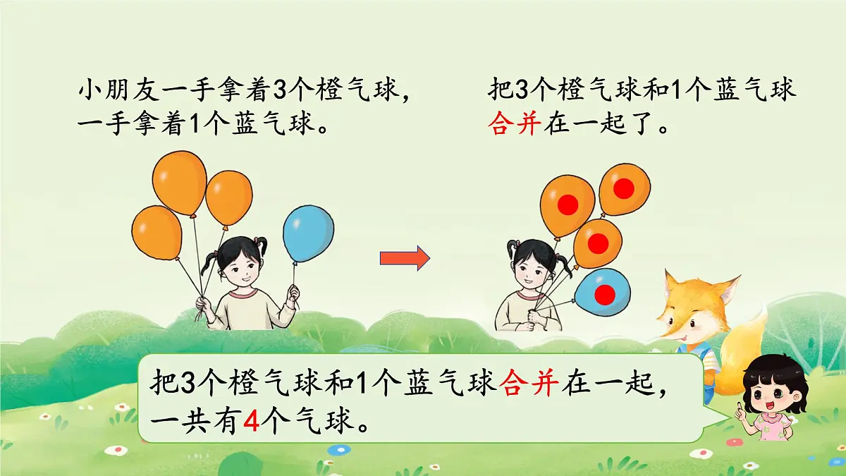 2025年新人教版一年级数学上册2. 1~5的加、减法第1课时 加法(课件)第5页