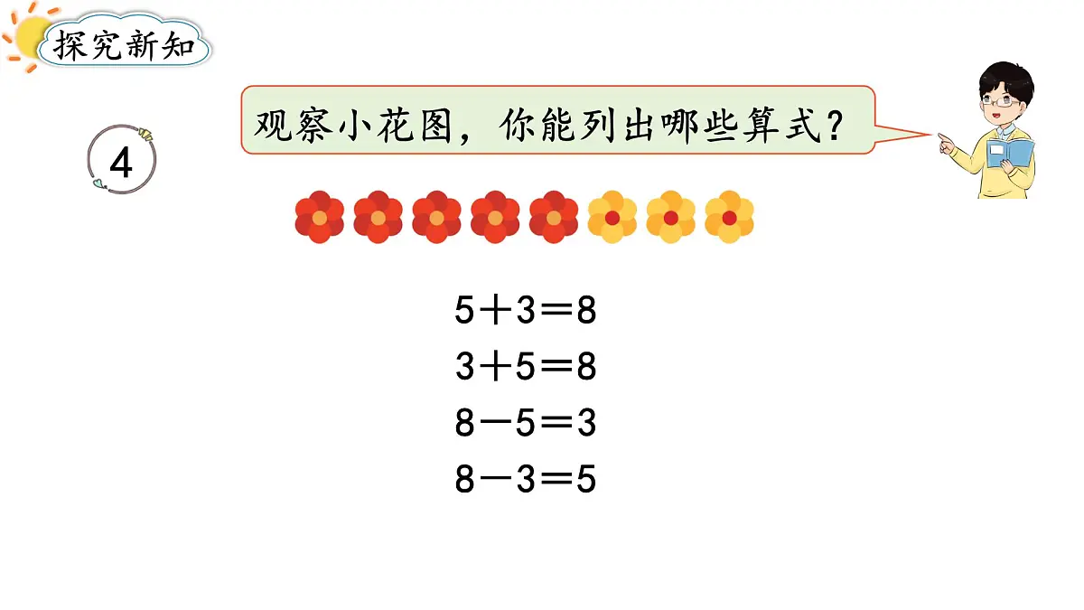 2025年人教一年级数学上册 2.2.4 8和9的加、减法(课件)第3页