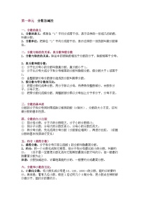 北师大版五年级（下册）数学期末知识要点归纳