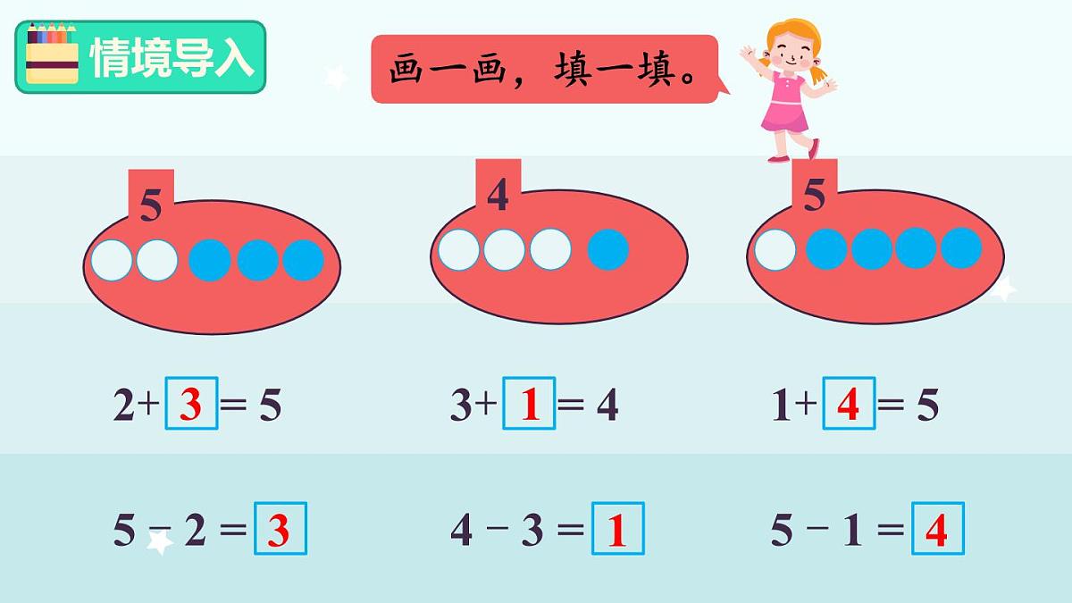 冀教版(2024)一年级数学上册课件 1.2.4 6、7的加减法第2页