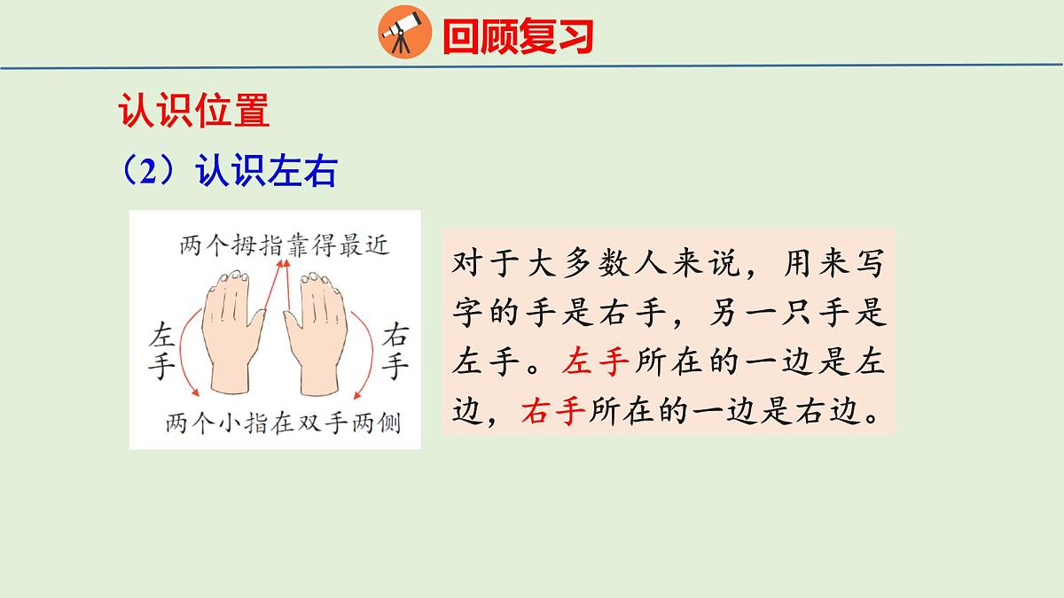 2025年青岛版五四制一年级数学上册 6.3 位置与图形(课件)第8页