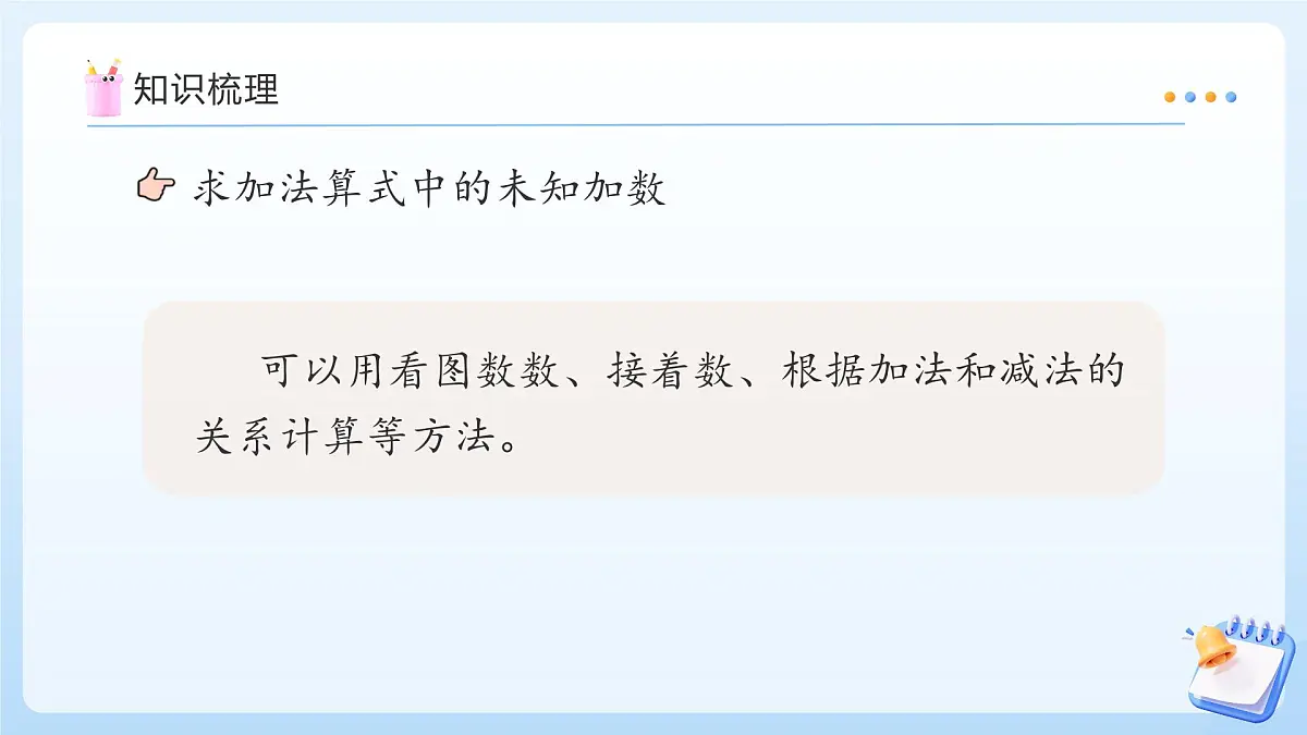 【任务型备课】苏教版数学一年级上册-期末复习3. 数量关系(教学课件)第8页