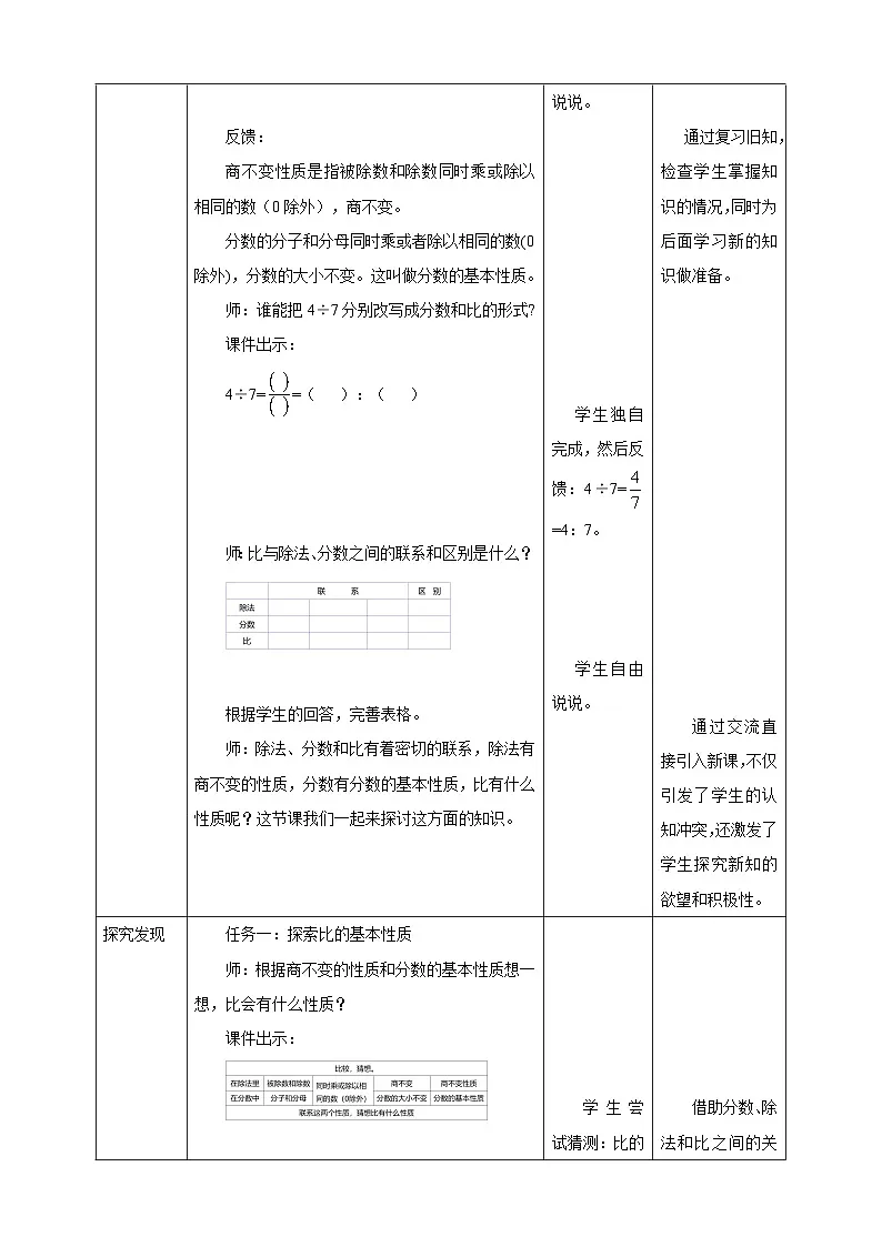 【任务型备课】苏教版六年级上册-3.7 比的基本性质(教案)第2页