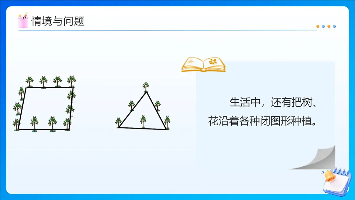 【任务型备课】人教版五年级上册-7.3 植树问题(封闭图形上植树)(课件)第5页