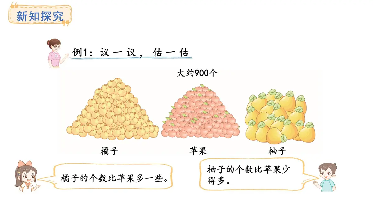 西师大版数学二年级上册4.6 较大数的估计 (课件)第3页