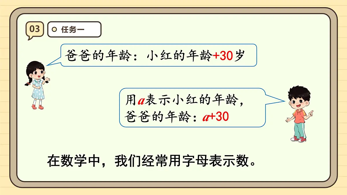 5.1 用字母表示数(1)课件 人教版 五年级上册数学第8页